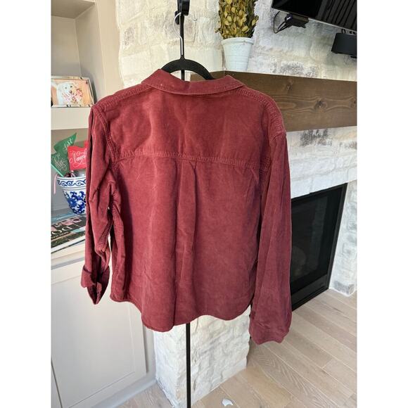 Alpine Design Women's Dark Auburn Corduroy Shirt Size L - Picture 6 of 8